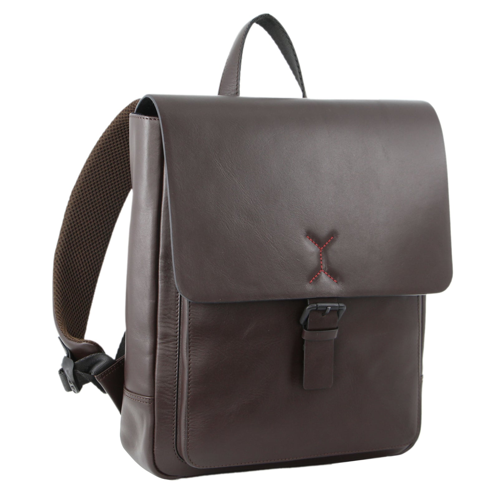 Pierre Cardin Premium Leather Backpack Travel Bag Satchel - Brown Main image