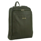 Pierre Cardin Rustic Womens Leather Backpack Bag Handbag Back Pack Travel  - Olive