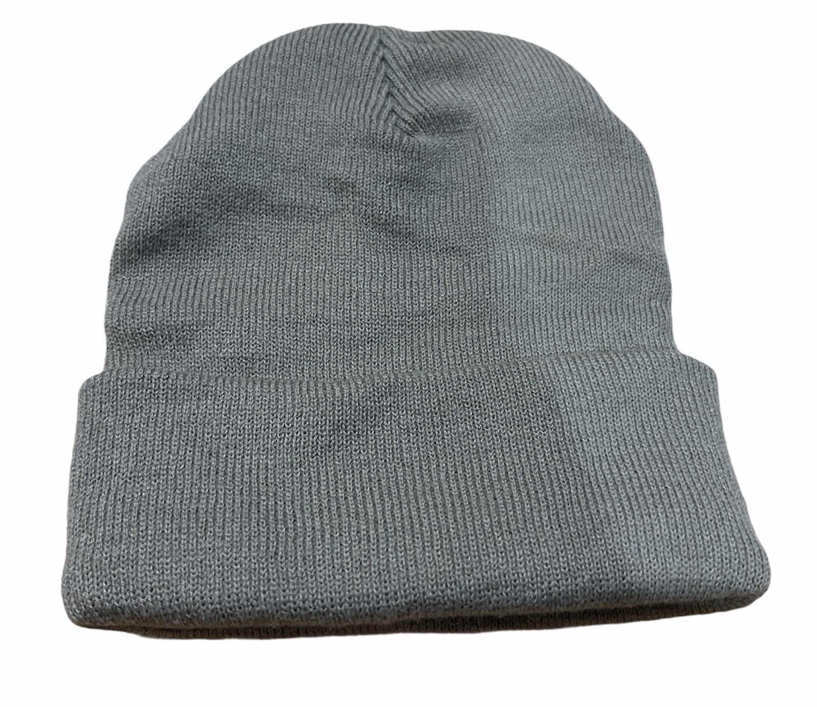 PLAIN BEANIE Unisex Mens Womens Winter Warm Hat Ski Cap Knit One Size - Grey Main image