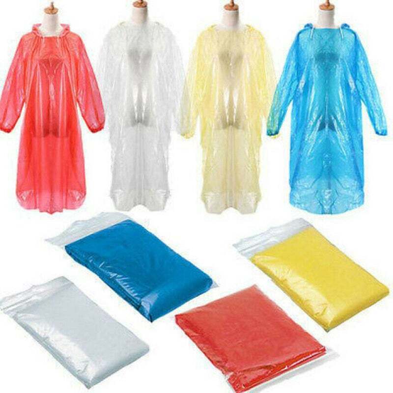 RAIN PONCHO Disposable Emergency Rain Coat Waterproof Jacket Adult Outdoor Main image
