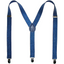 Mens Suspenders Braces Adjustable Strong Clip On Elastic Formal Wedding Slim - Blue (Glitter)