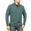100% SHETLAND WOOL Half Zip Up Knit JUMPER Pullover Mens Sweater Knitted - Sherwood (32) - S