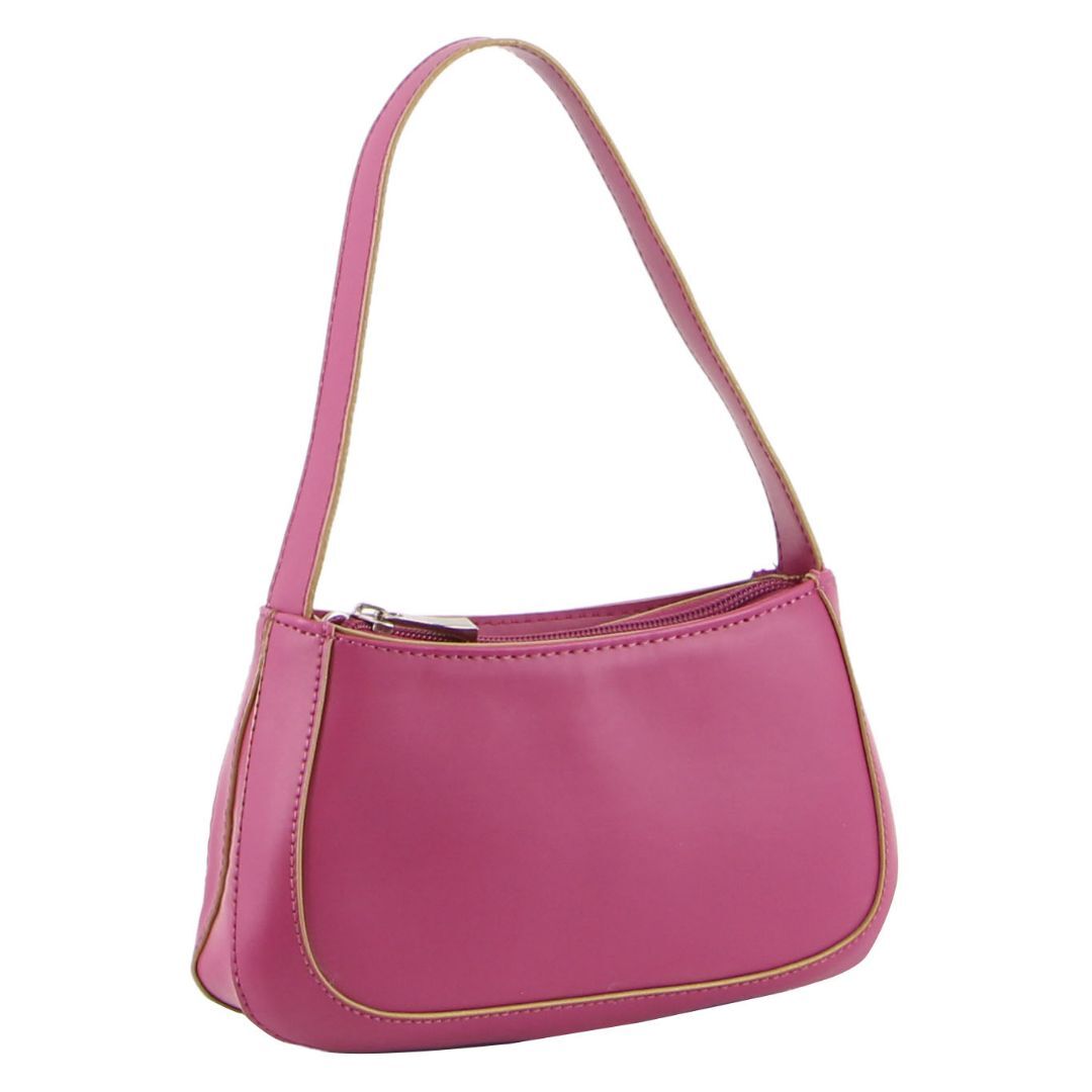 Milleni Mini Fashion Handbag Bag in Magenta Secondary image