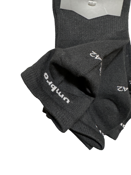 Umbro Mens Trainer Ankle Socks - Black - 1 Pack of 3 Pairs - EU 39-42