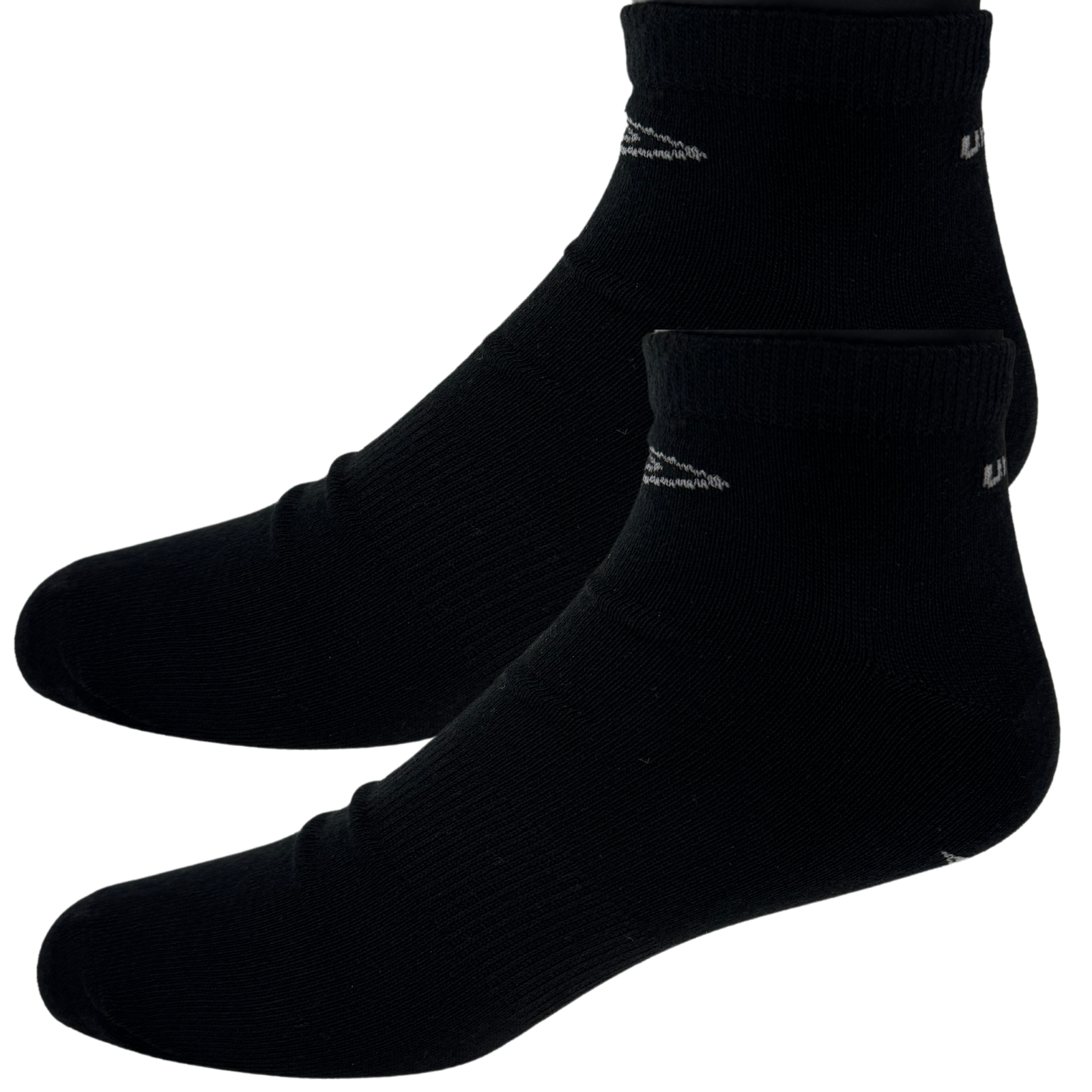 Umbro Mens Trainer Ankle Socks - Black - 1 Pack of 3 Pairs - EU 43-46 Secondary image