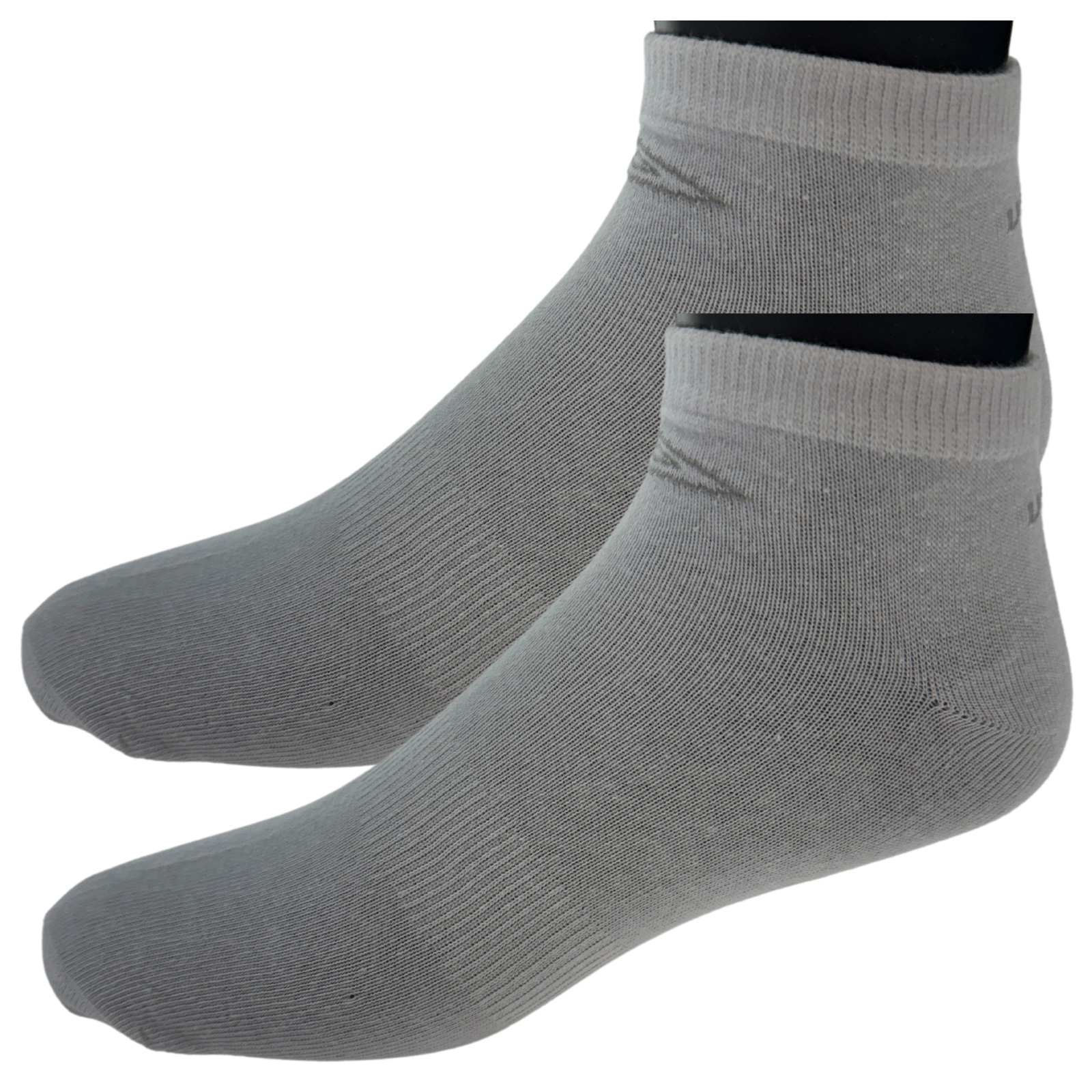 Umbro Mens Trainer Ankle Socks - White - 1 Pack of 3 Pairs - EU 35-38 Secondary image