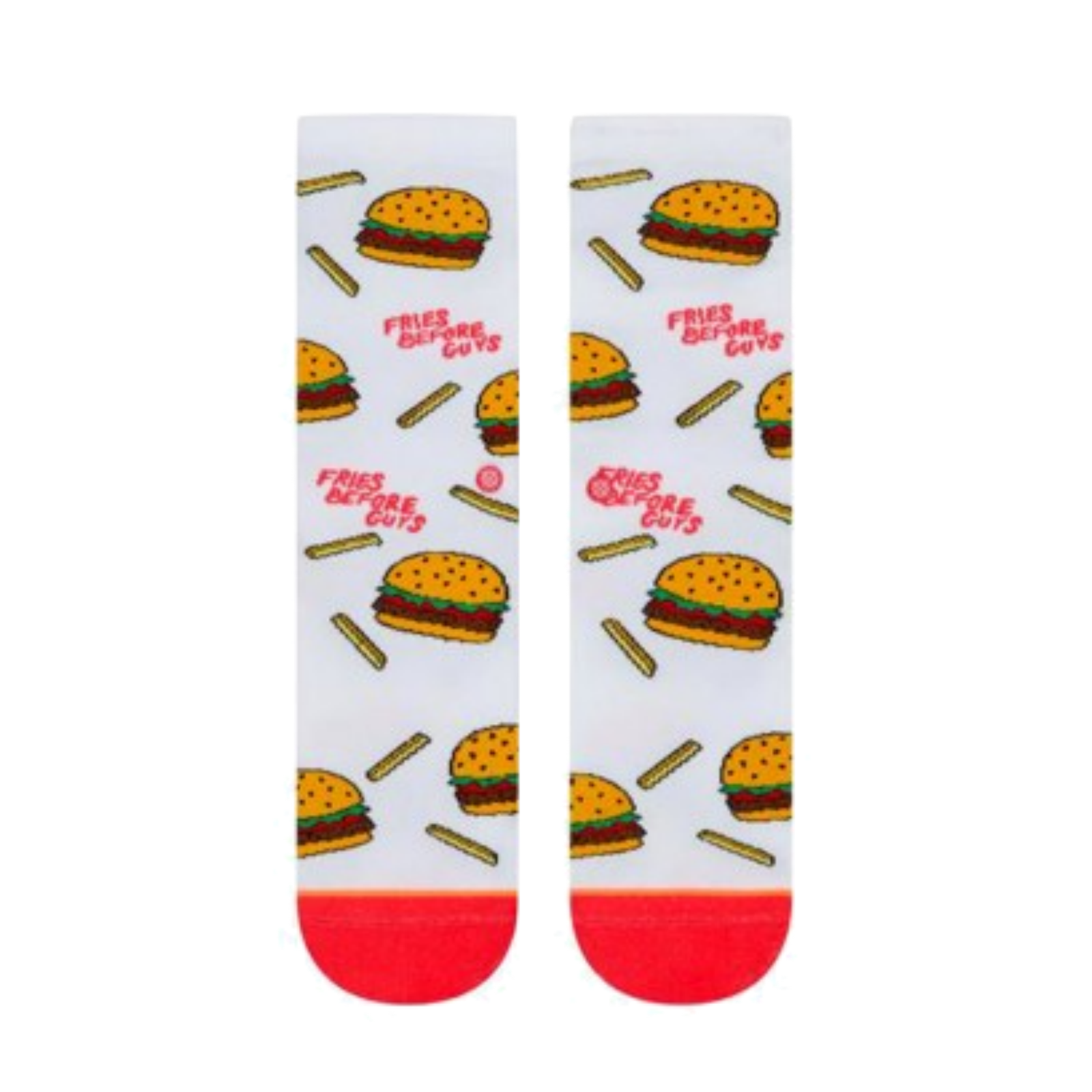 Stance Everyday Light French Fries Before Guys Chips Burger Socks Crew  - M