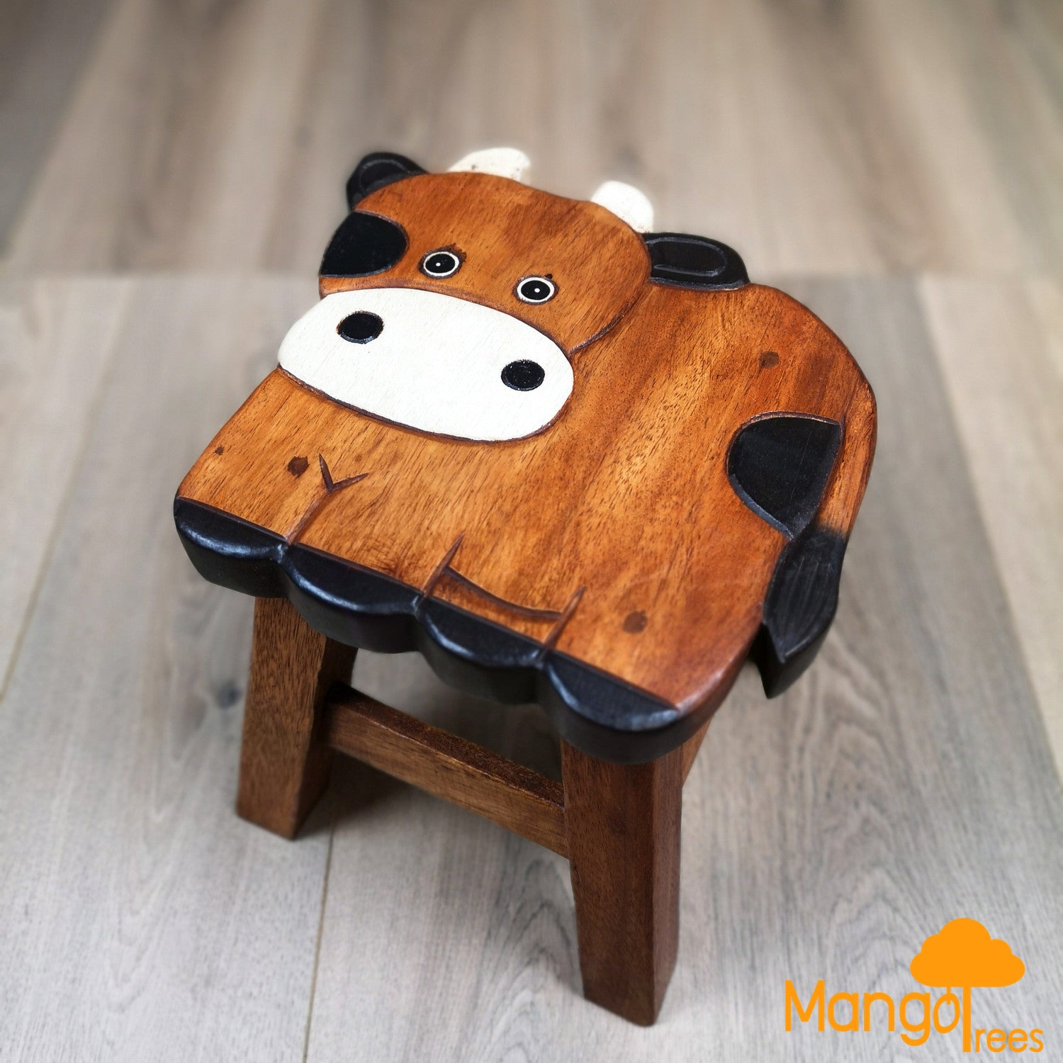 Kids Wooden Stool Cow Main image