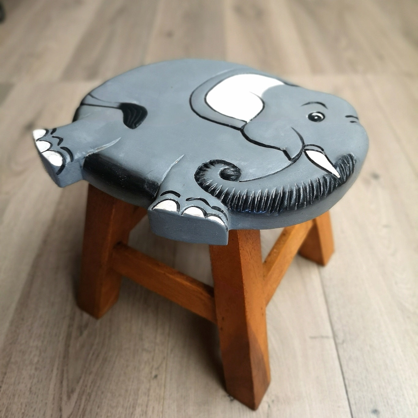 Kids Wooden Stool Elephant Main image