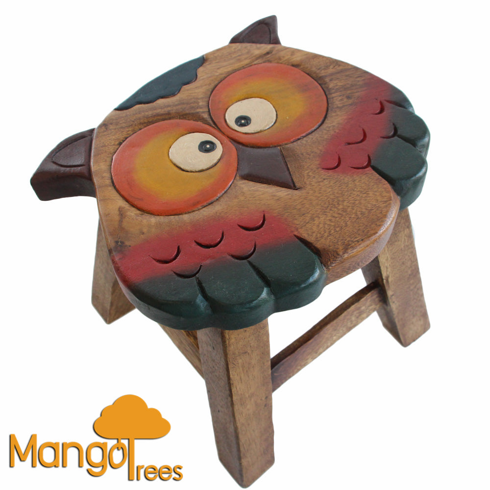 Kids Wooden Stool Owl Main image