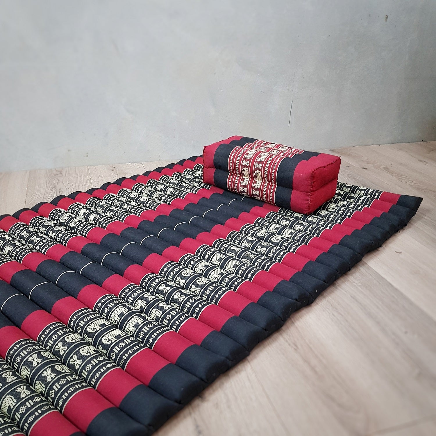 Roll Up Foldable Mattress + Pillow Block Set RedEle Main image