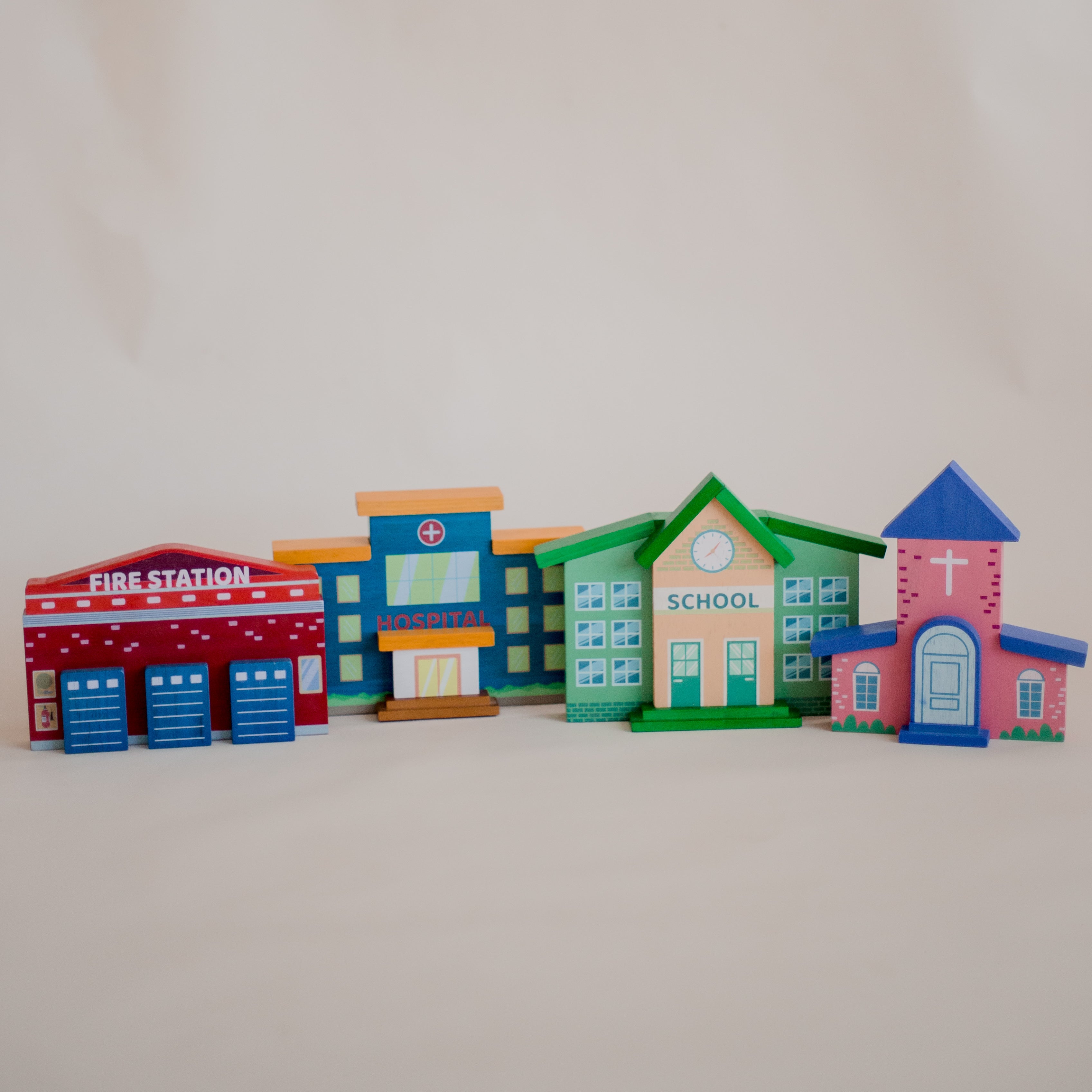 Street buildings set of 4 Main image
