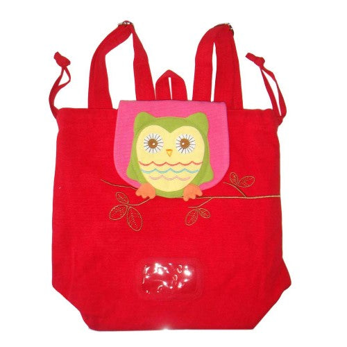 Owl Swim Bag Pinic Bag Red Main image