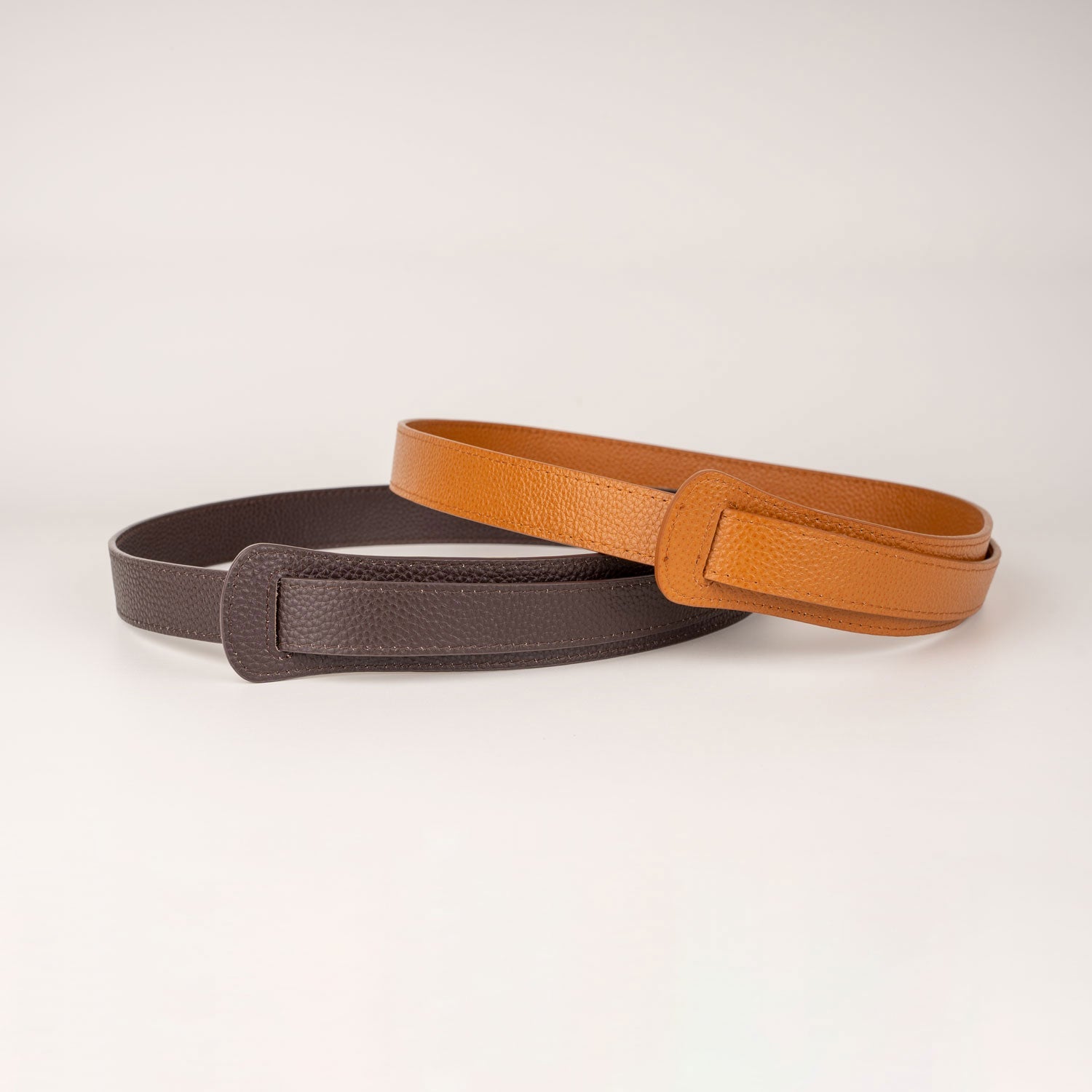 Peroz Ida Women's Brown Leather Knot Belt Secondary image