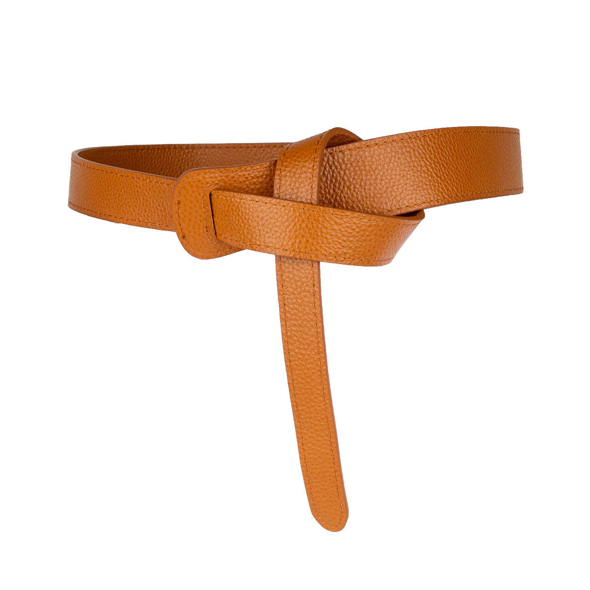 Peroz Ida Women's Tan Leather Knot Belt Secondary image