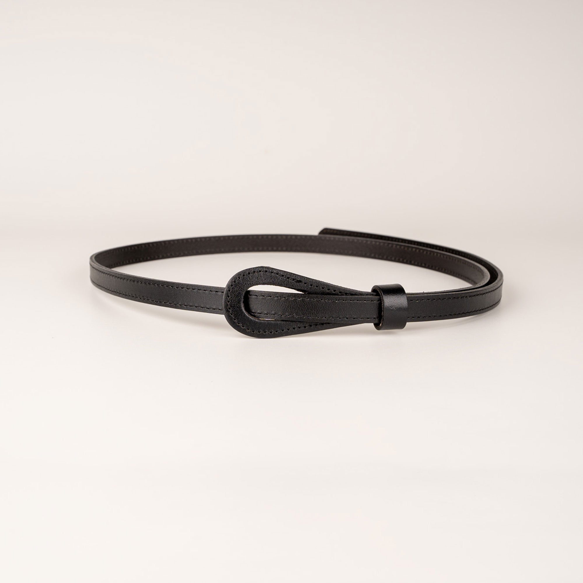 Peroz Joy Women's Black Leather Knot Belt Main image