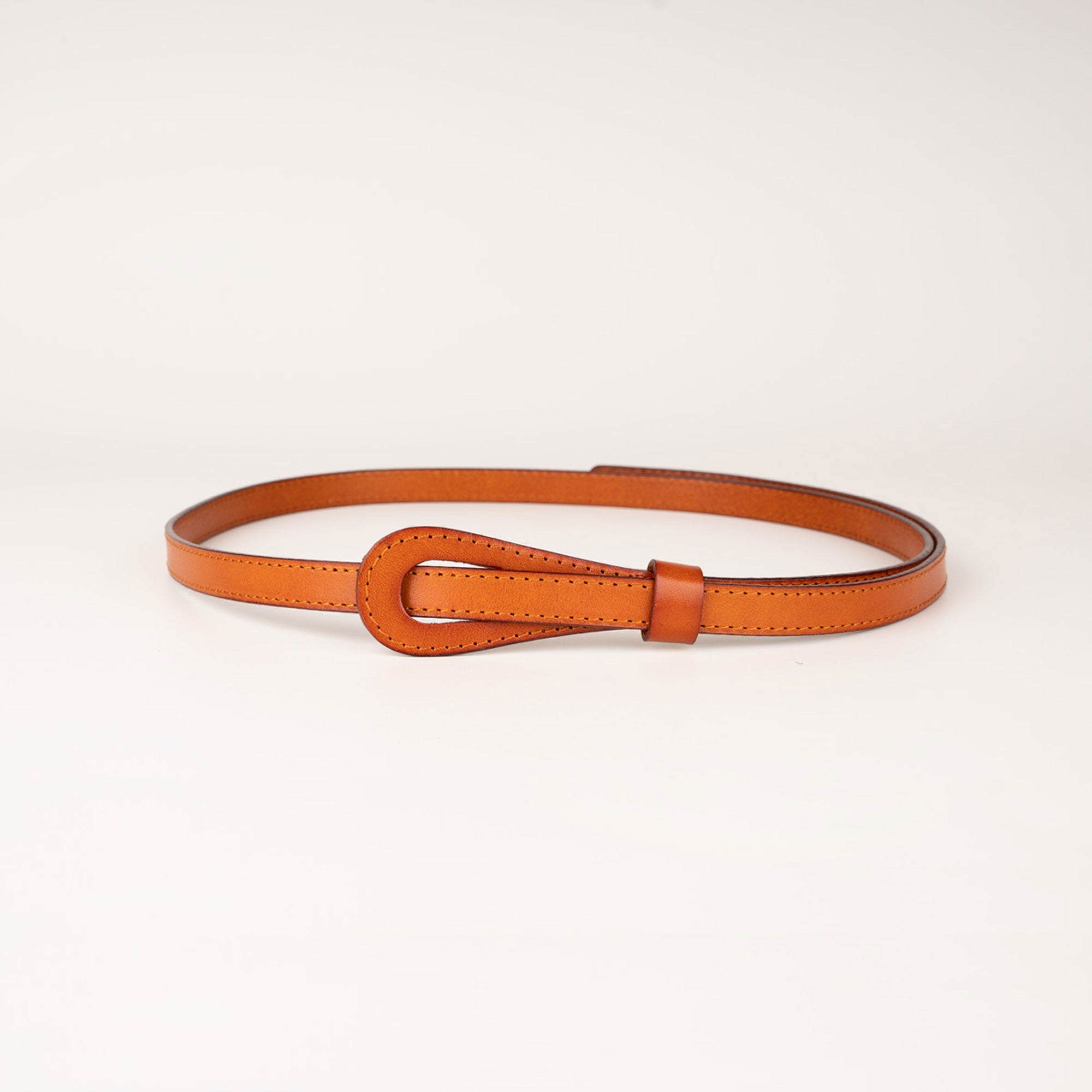 Peroz Joy Women's Tan Leather Knot Belt Main image