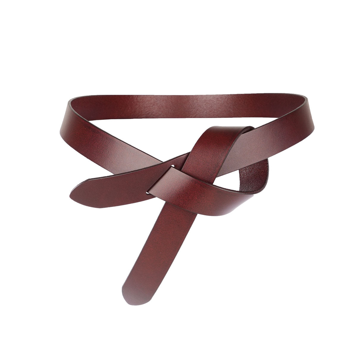 Peroz Arla Women's Brown Leather Knotted Belt Secondary image