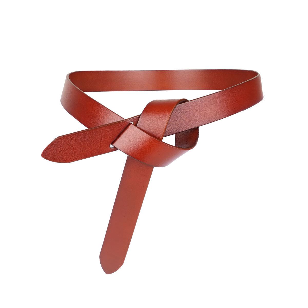 Peroz Arla Women's Tan Leather Knot Belt Secondary image