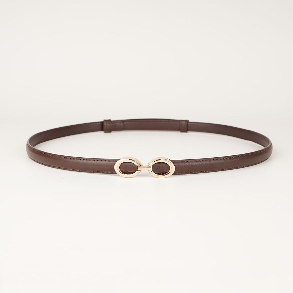 Peroz Yara Women's Adjustable Brown Leather Belt