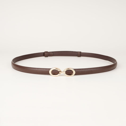 Peroz Yara Women's Adjustable Brown Leather Belt