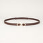 Peroz Yara Women's Adjustable Brown Leather Belt