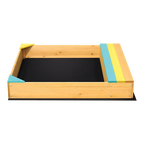 Wooden Kids Backyard Sandbox Children Outdoor Play Toy Sandpit