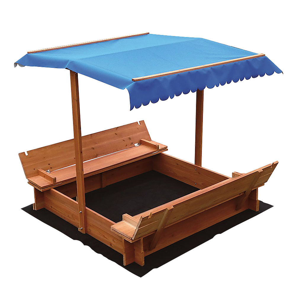 Kids Wooden Toy Sandpit with Canopy Main image