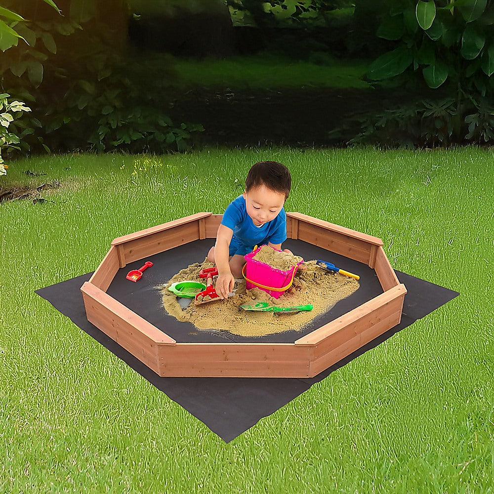 Kids Sand Pit Large Octagonal Wooden Sandpit Secondary image