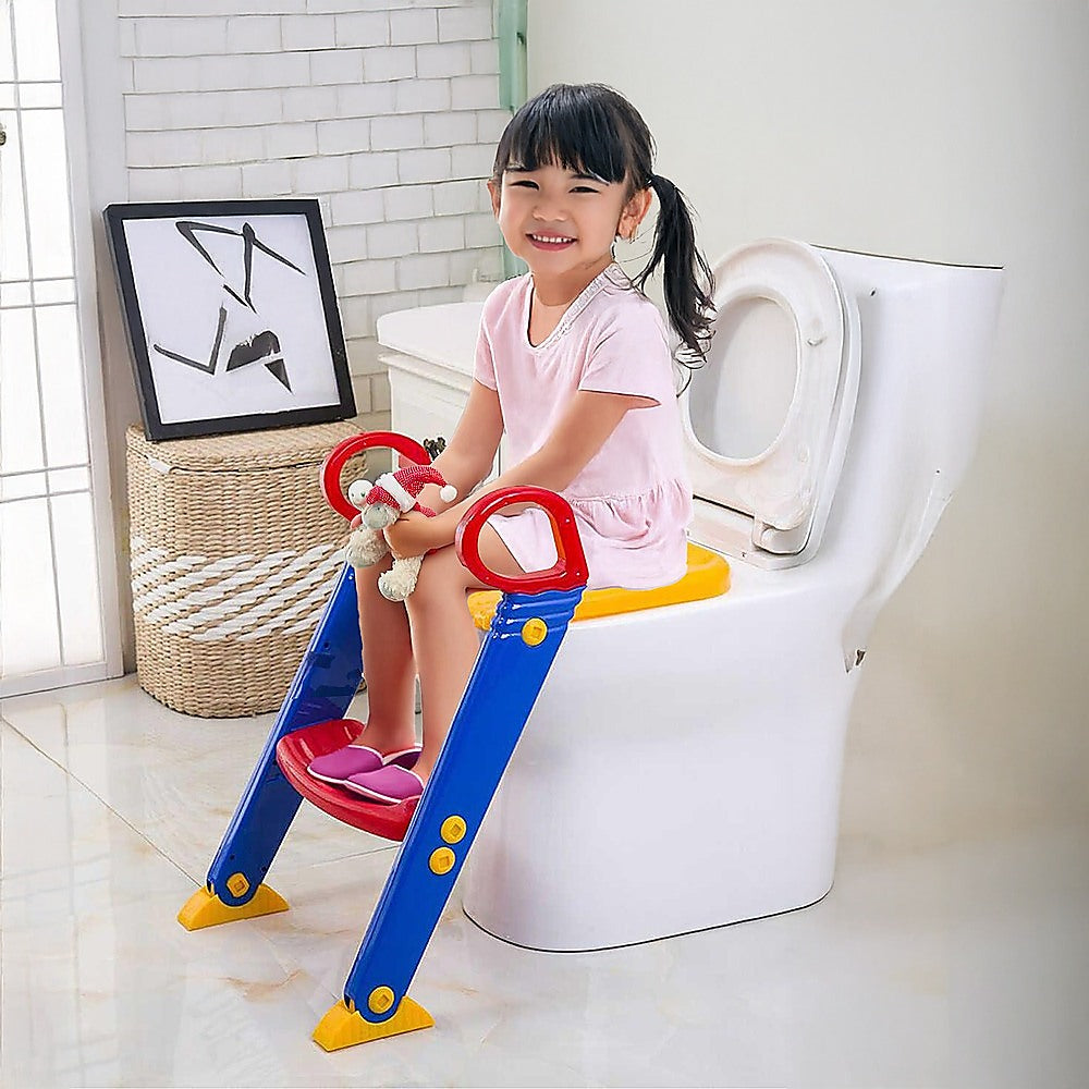Kids Toilet Ladder Toddler Potty Training Seat Secondary image