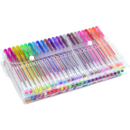 Glitter Gel Pens (100 pack) with 2.5X More Ink - Craft, Kids & Adult Colouring