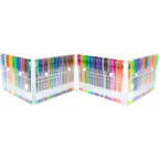 Glitter Gel Pens (100 pack) with 2.5X More Ink - Craft, Kids & Adult Colouring