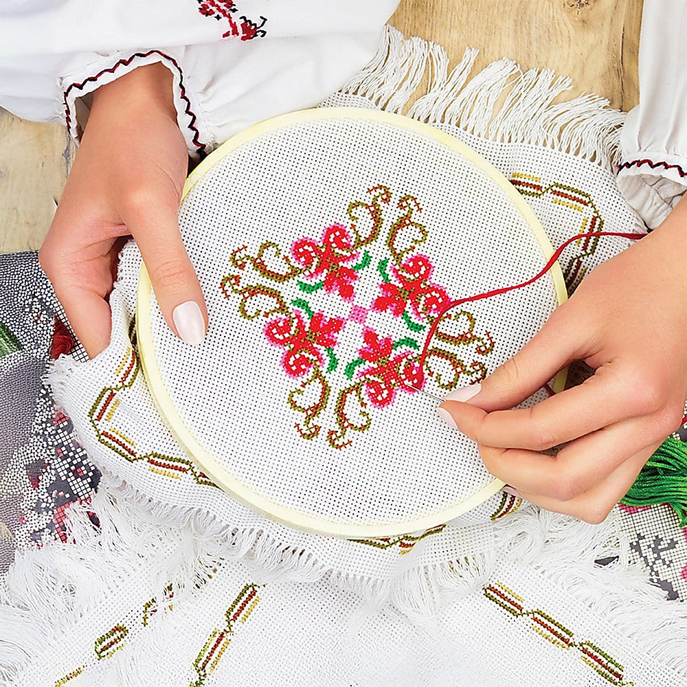 Embroidery Starter Kit Cross Stitch Kit DIY Hand Craft Stitch 50 Color Kit Secondary image