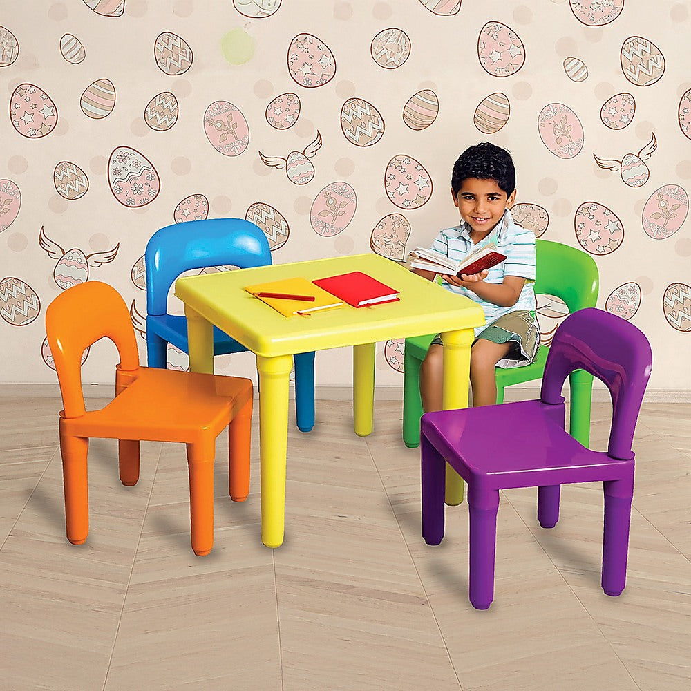 Kids Table and Chairs Play Set Toddler Child Toy Activity Furniture In-Outdoor Secondary image