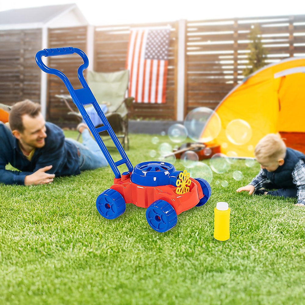 Kids Bubble Lawnmower Bubbles Machine Blower Outdoor Garden Party Toddler Toy Secondary image