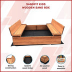 Sandpit Kids Wooden Sand box