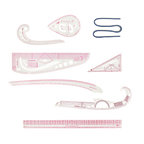 9pc French Curve Ruler Set DIY Sewing Pattern Measuring Tool for Dressmaker