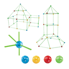 217pcs Kids Construction Fort Building Kit Castles 3D Play House Tent Toys