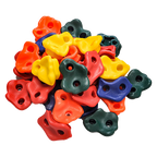 Jungle Gym Rock Climbing Holds Kids Wall Mounting Hardware Knotted Rope 25 Handles Playground