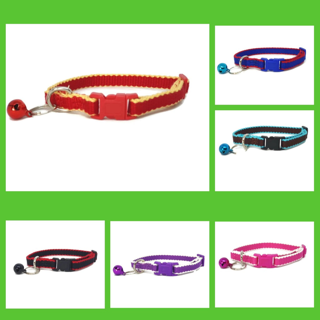 100% Pure Bamboo Fibre Cat Collar Plastic Buckle Purple - Moondidley Pets Main image