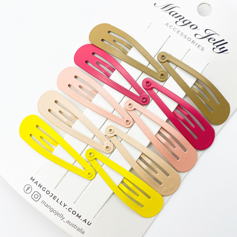 MANGO JELLY Everyday Snap Hair Clips (5cm) - Donut - Twin Pack Main image