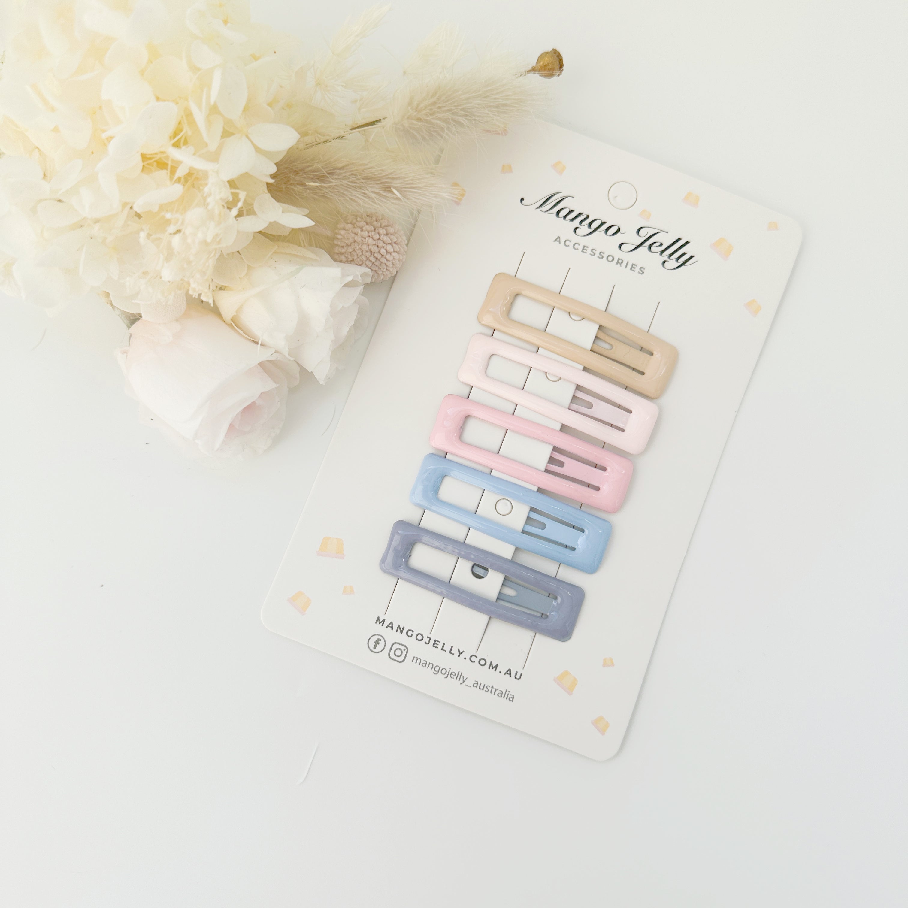 MANGO JELLY Butter Cream Hair Clips Collection - Ice cream Bar clips - Twin Pack Main image