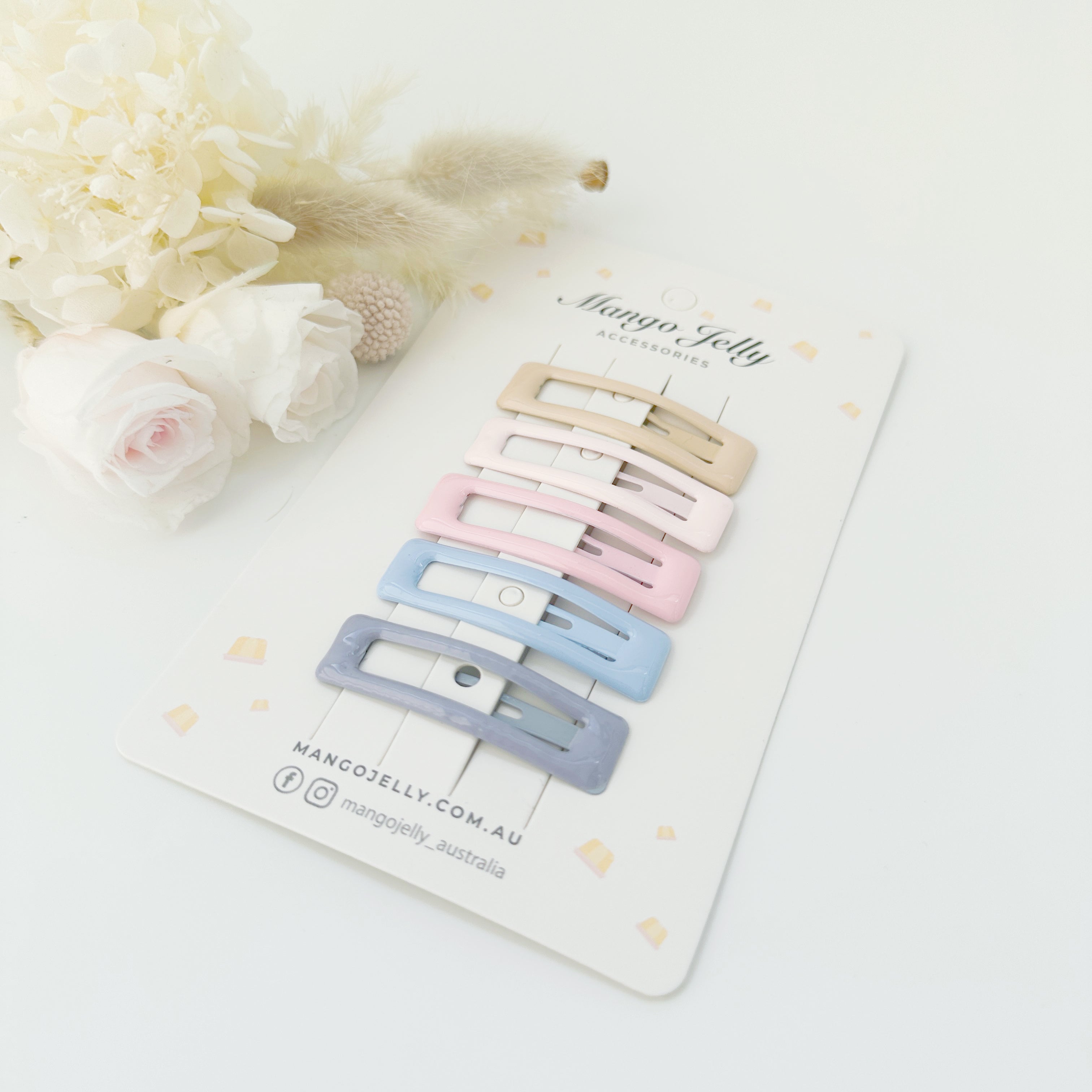 MANGO JELLY Butter Cream Hair Clips Collection - Ice cream Bar clips - Twin Pack Secondary image