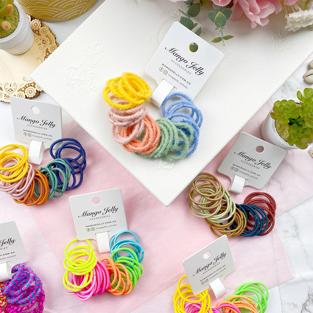 MANGO JELLY Kids Hair Ties (3cm) - Classic Forest -Twin Pack Secondary image