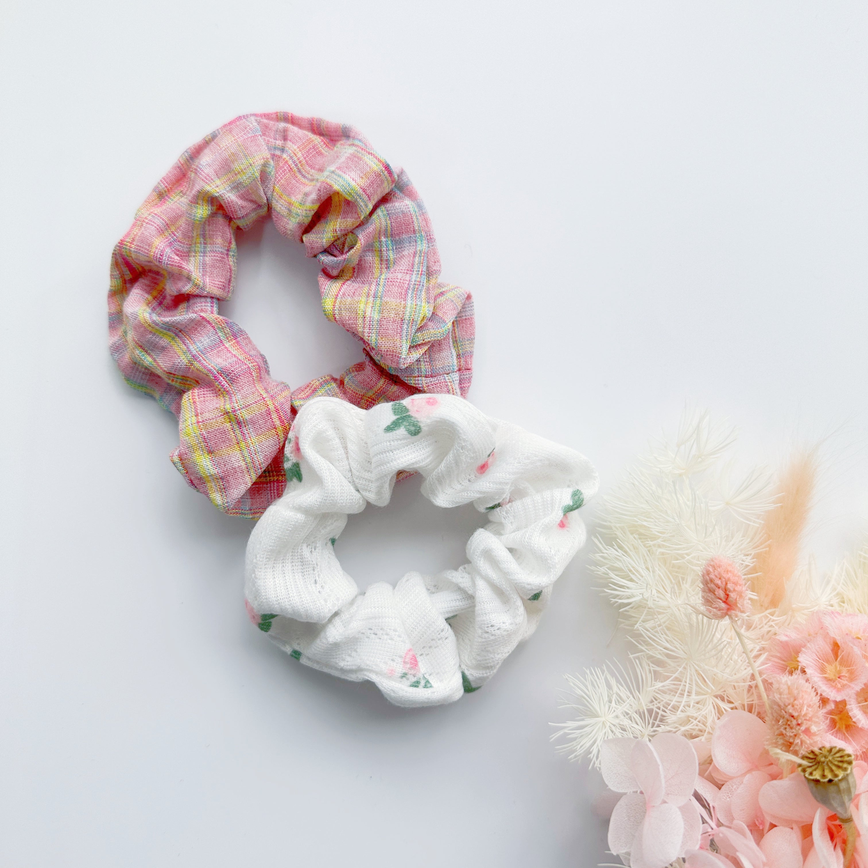 MANGO JELLY Scrunchies 2P - Check Main image