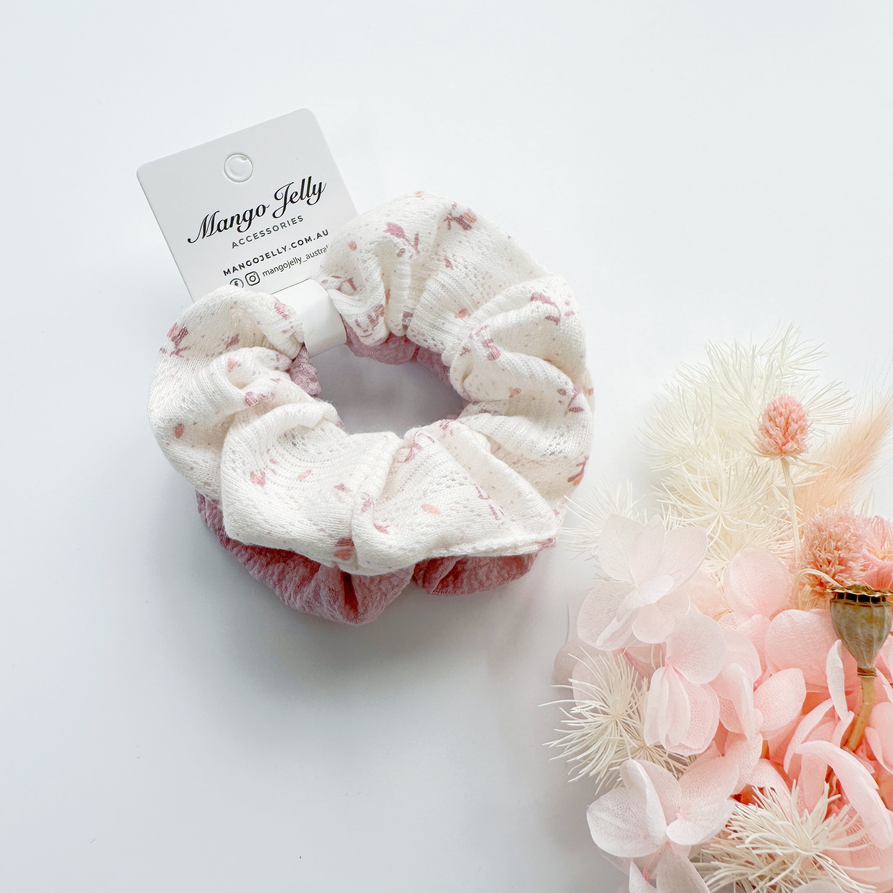 MANGO JELLY Scrunchies 2P - Pink Secondary image