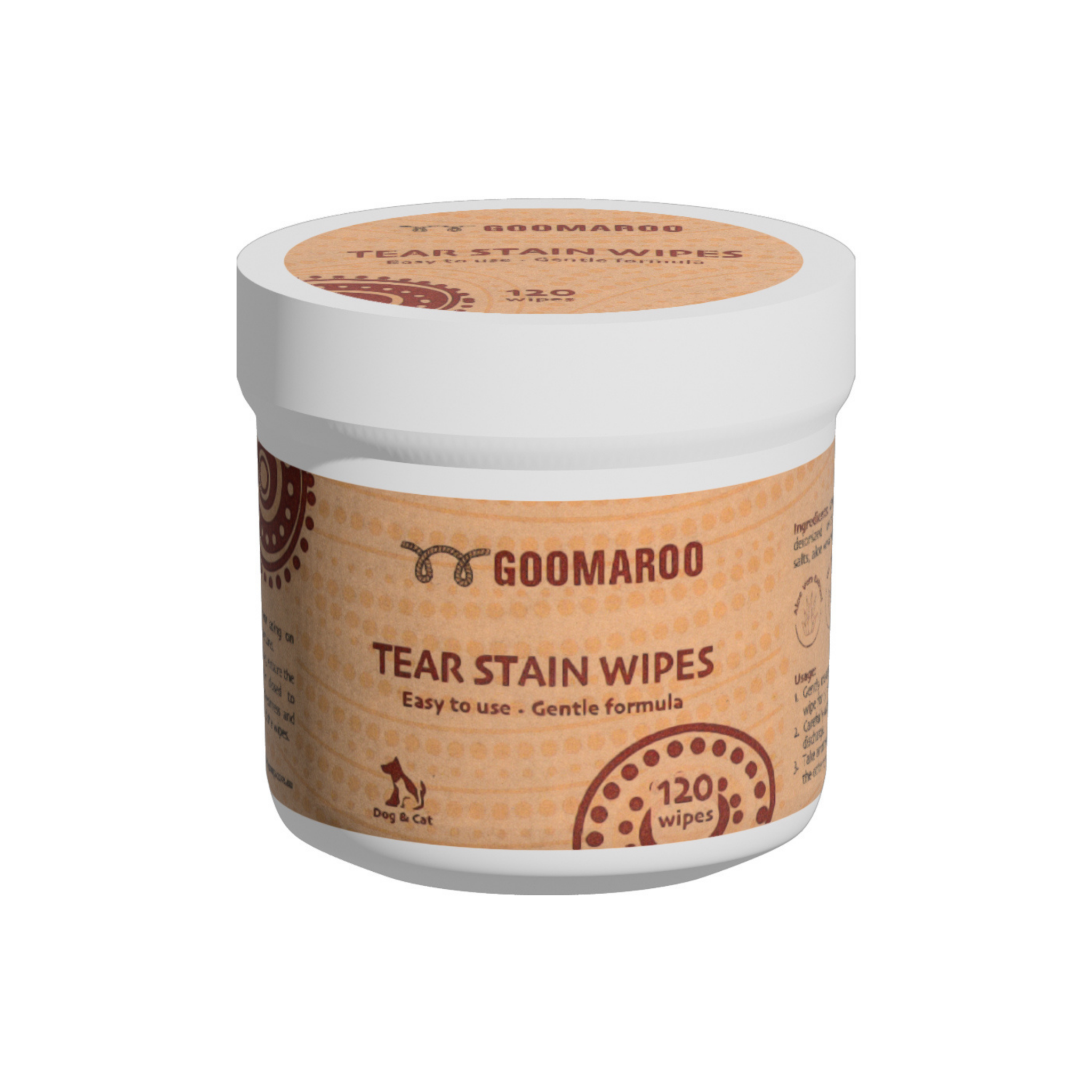 Goomaroo Tear Stain Wipes 120pcs Main image
