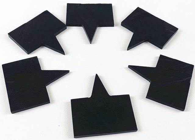 Food Markers, Black Slate, Hand Cut, for Cheeseboards, Charcuterie Board, Displays Habitat & Style Main image