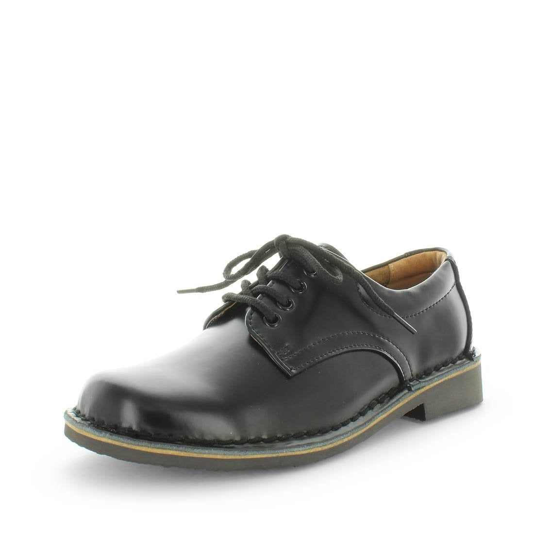 WILDE SCHOOL Girl's JEZRA-Snr School Black Off Shine Shoe 9US Main image