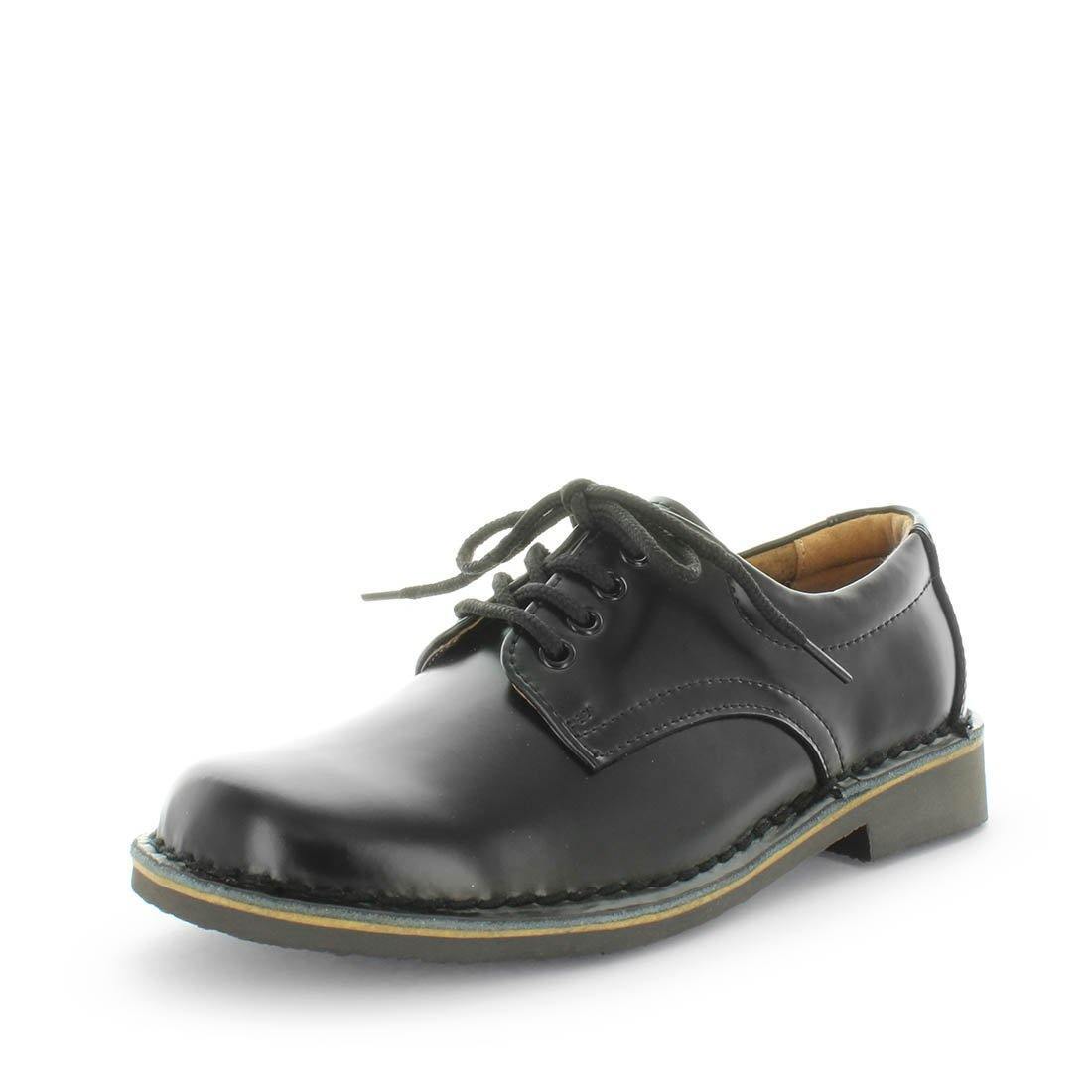 WILDE SCHOOL Girl's JEZRA-Jnr School Black Off Shine Shoe 10US Main image